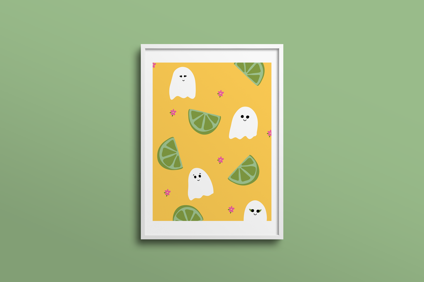 Lime Ghost 5x7 Print