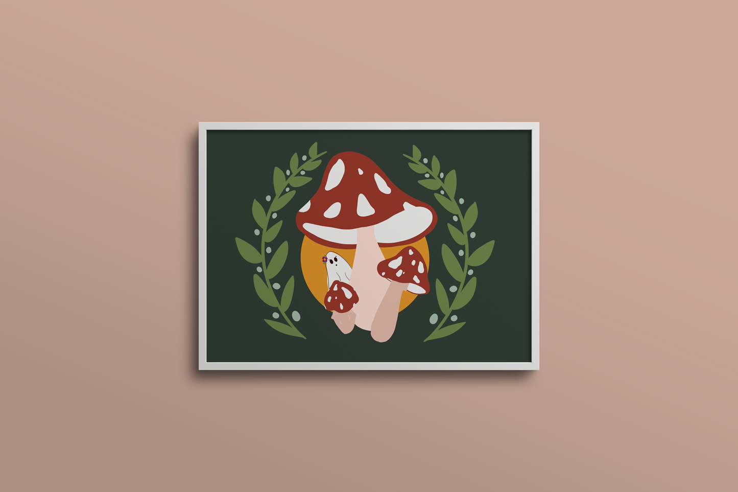 Mushroom Ghost 5x7 Print