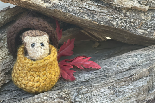 Crochet Squirrel with Acorn